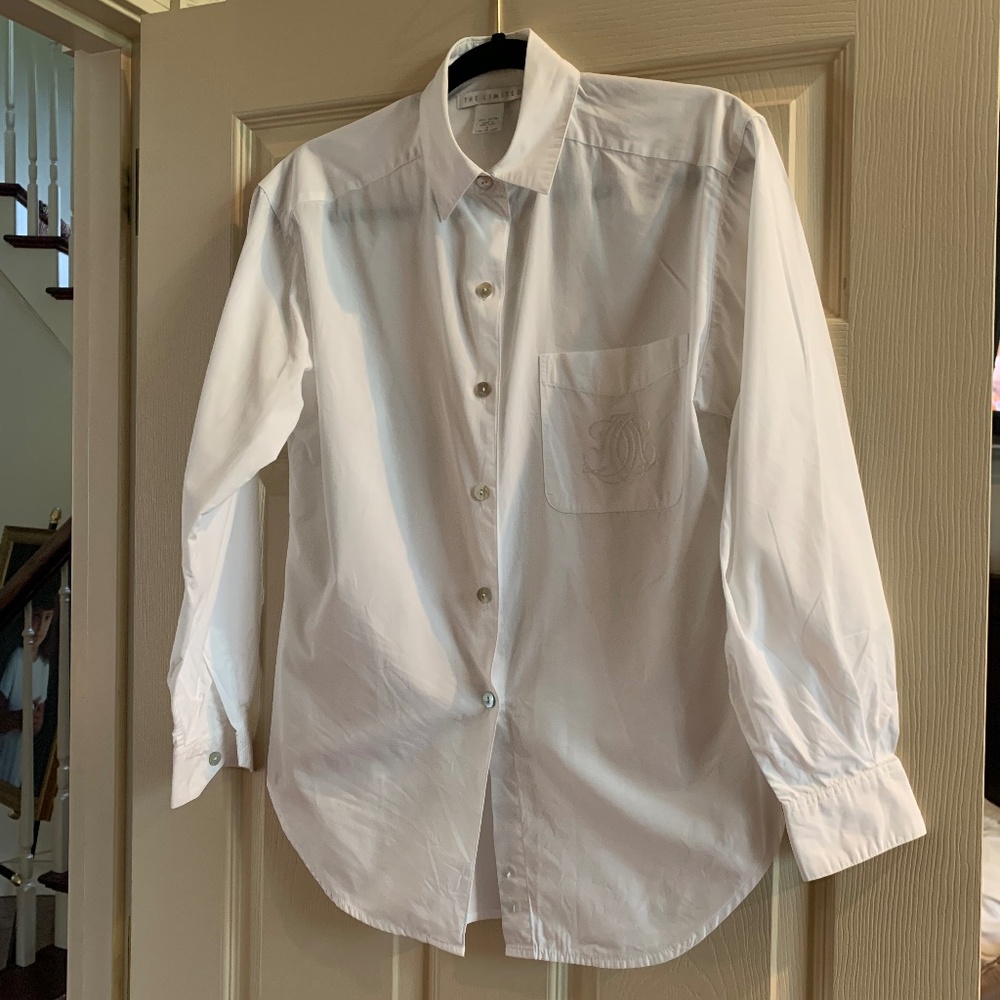 The Limited White Cotton Blouse sz S